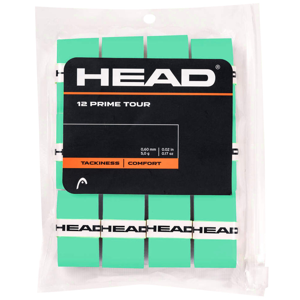 Head Prime Tour Overgrip - 12 Pack - Mint