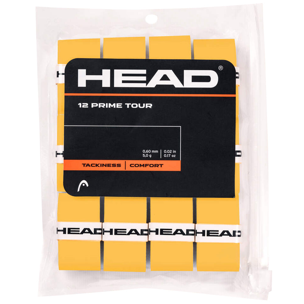 Head Prime Tour Overgrip - 12 Pack - Yellow