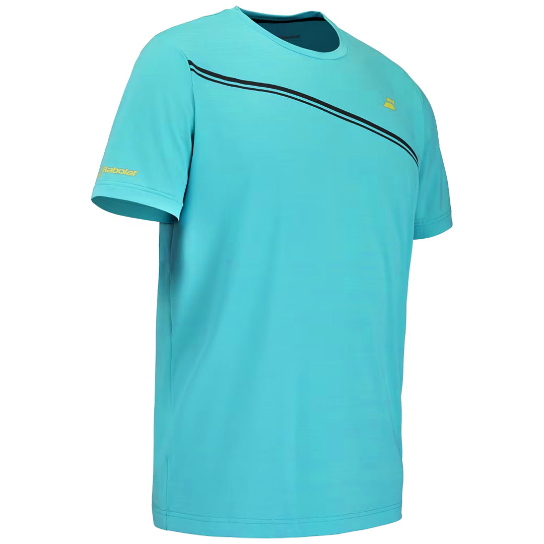 Babolat Men's Compete Crew Neck Tee - Scuba Blue
