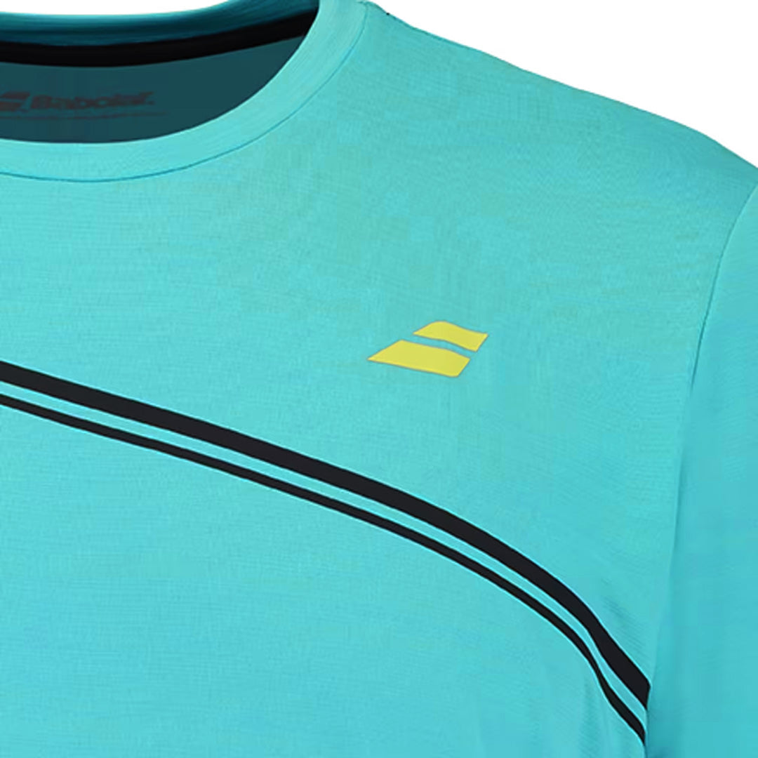 Babolat Men's Compete Crew Neck Tee - Scuba Blue