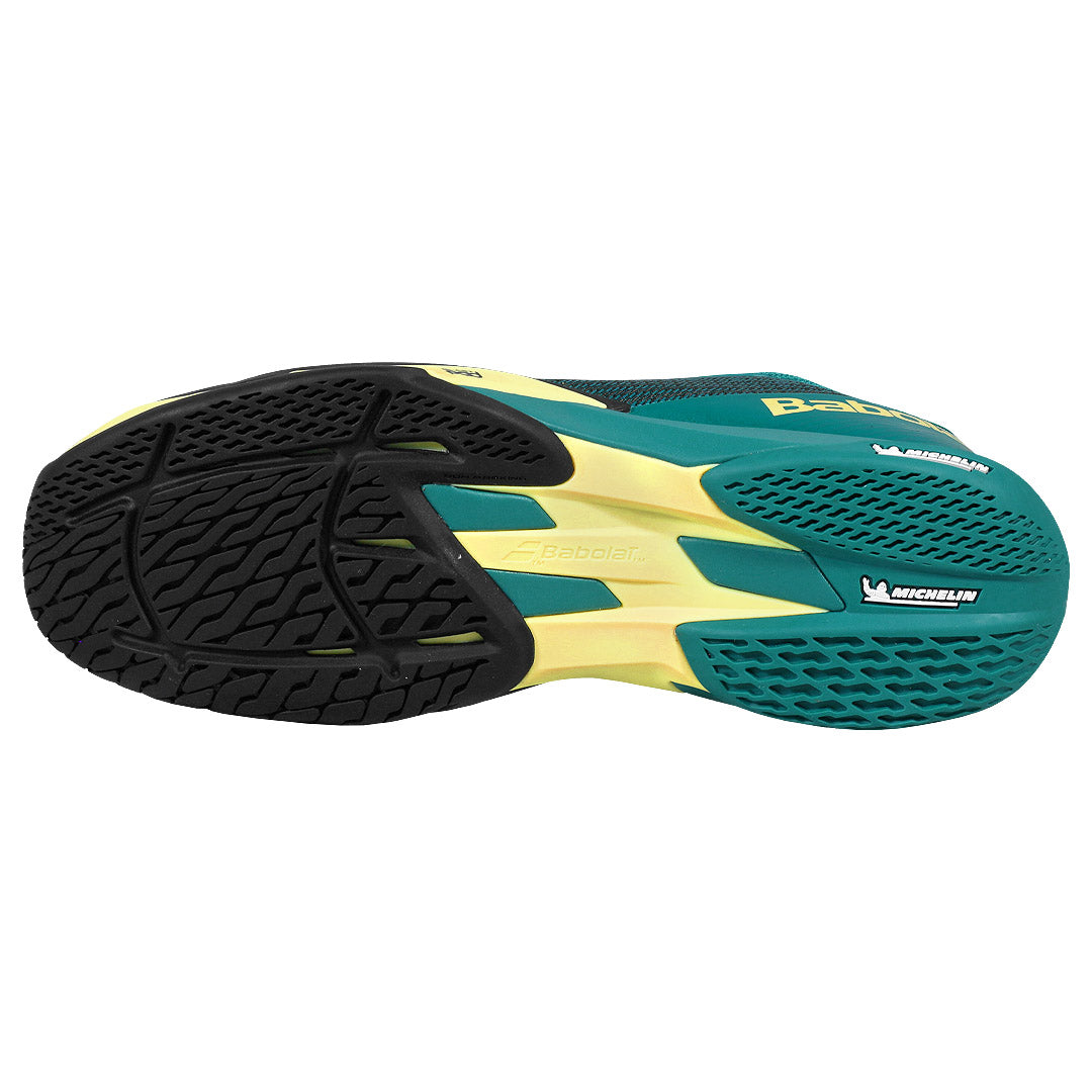 Babolat Men's Jet Mach 4 - Blue/Lime Yellow