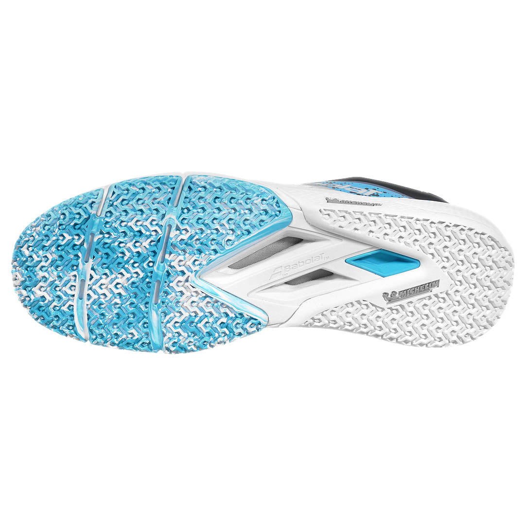 Babolat Men's Movea 2 - Padel - White/Cyan Blue