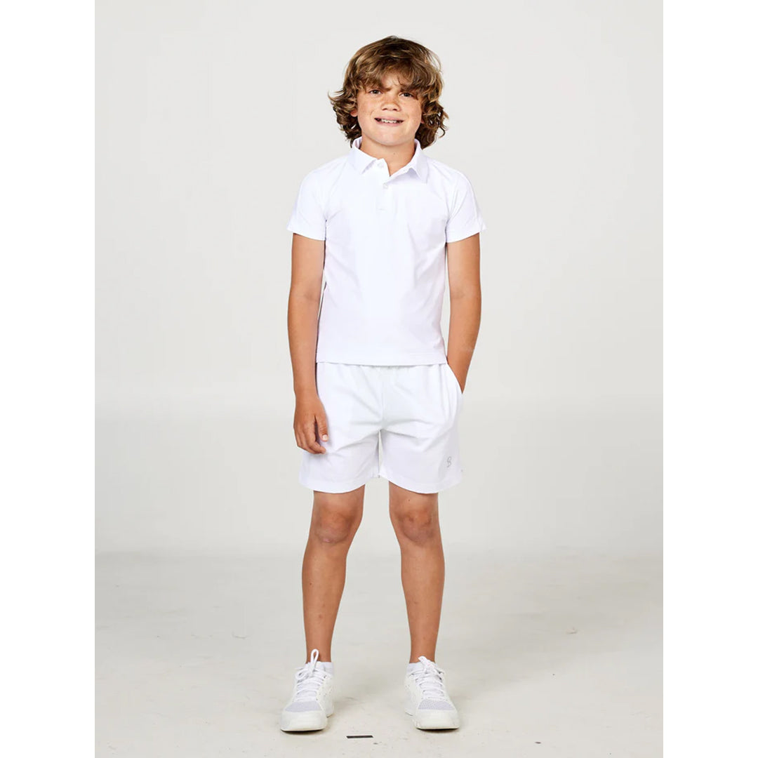 Sofibella Boys Perfect Volley Essential Shorts - White