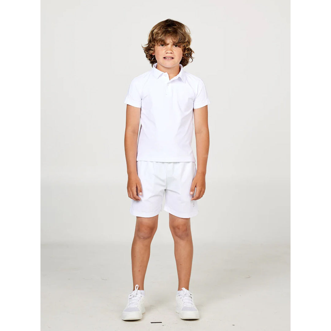 Sofibella Boys Perfect Volley Essential Shorts - White
