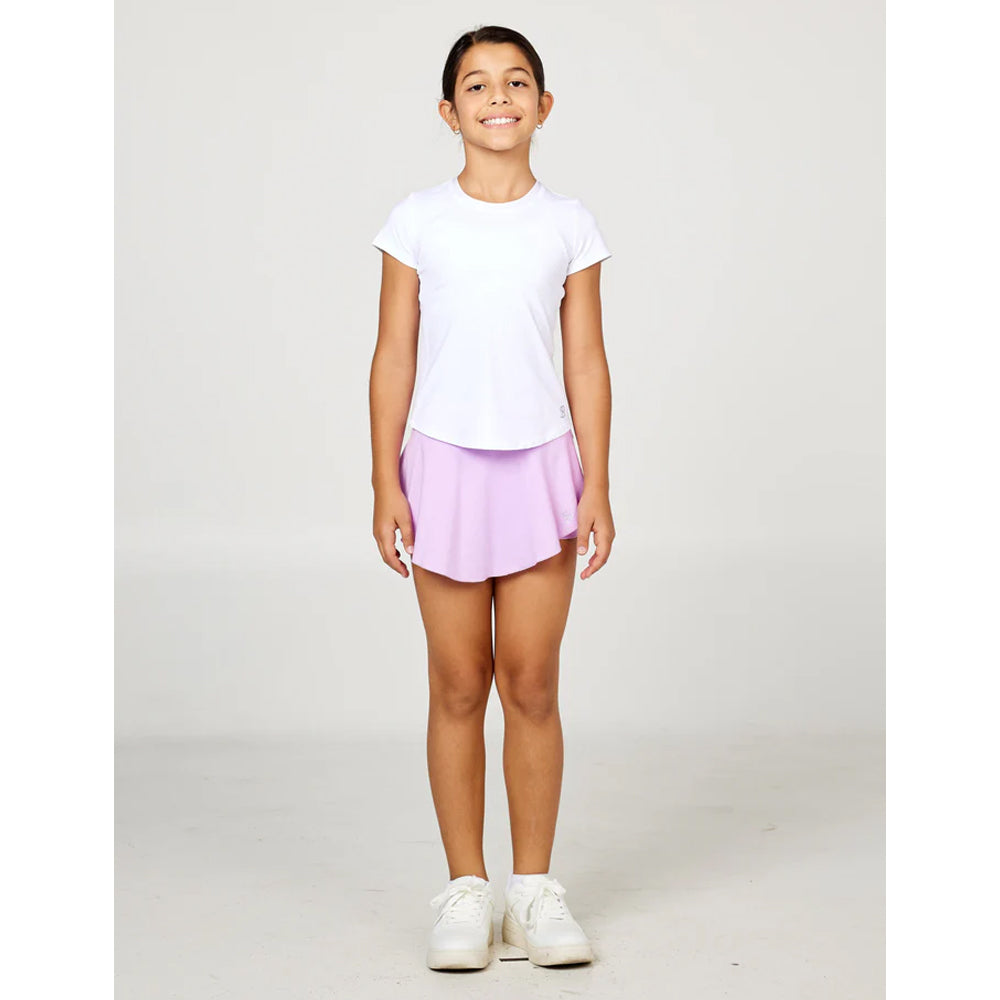 Sofibella Girls UV Colors New Short Sleeve Tee - White