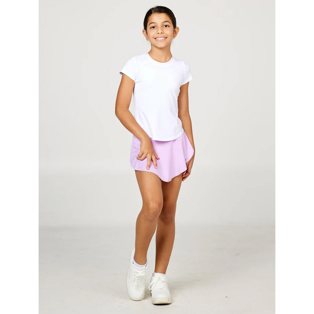 Sofibella Girls UV Colors New Short Sleeve Tee - White