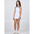 Sofibella Girls Green Spirit Courtside Tank - White