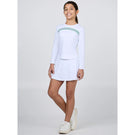 Sofibella Girls Green Spirit Long Sleeve Top - White
