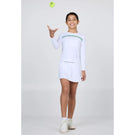 Sofibella Girls Green Spirit Long Sleeve Top - White