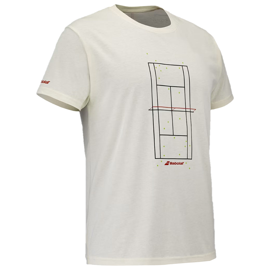 Babolat Men's Exercise Graphic Tee - Cannoli Cream