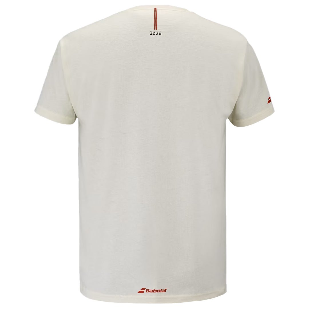 Babolat Men's Exercise Graphic Tee - Cannoli Cream