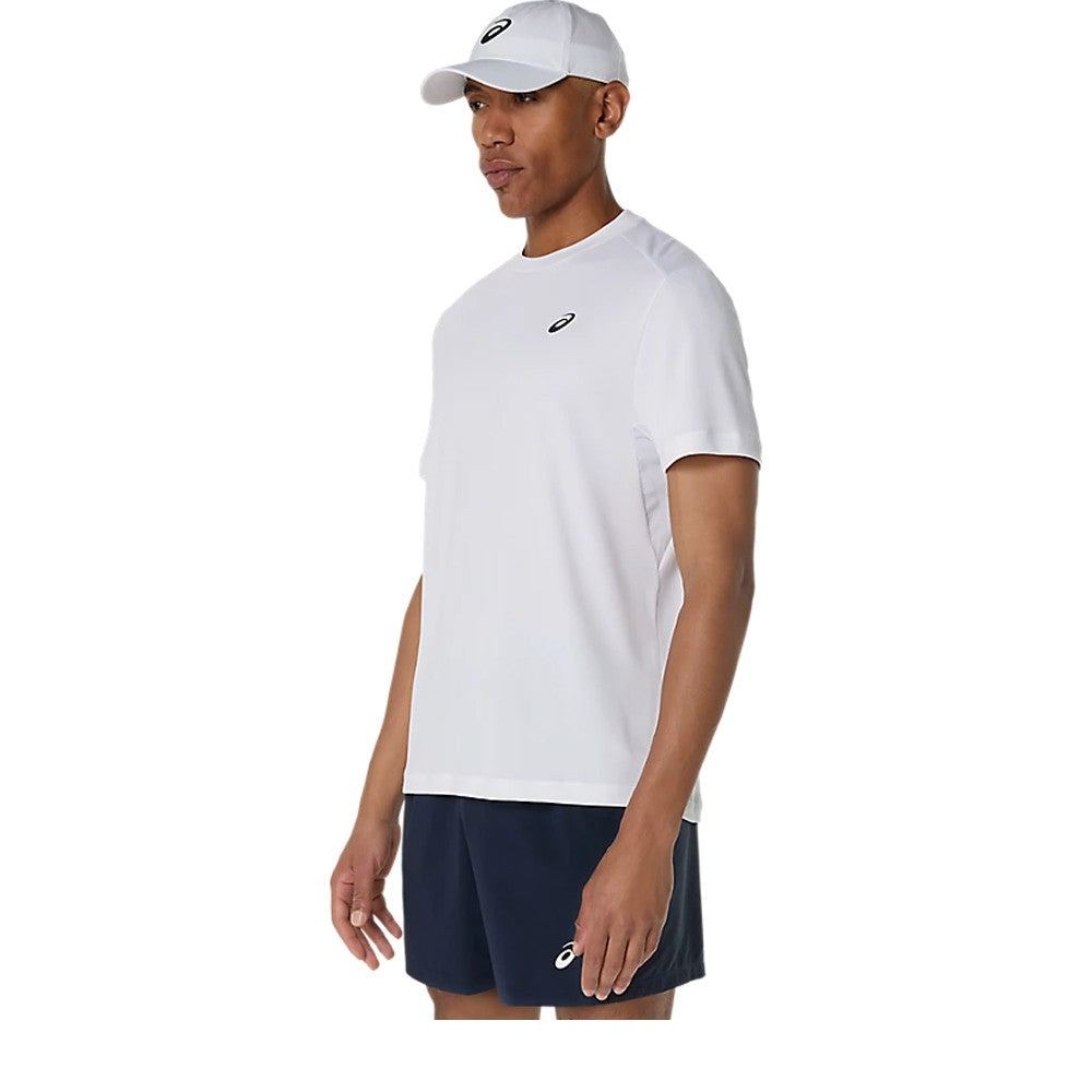 Asics Men's Court Short Sleeve Tee - Brilliant White