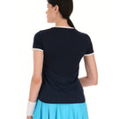 Lotto Women's Top IV 2 Tee - Blue Atoll/Navy Blue