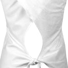 Sofibella Women's Bliss Tie-Back Short Sleeve - White