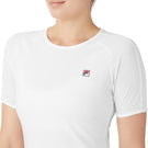 Fila Women's Whiteline Short Sleeve Top - White