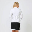 Sofibella Women's Elegance 1/4 Zip Long Sleeve - White