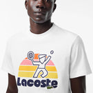 Lacoste Men's Tennis Print Tee - White
