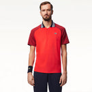 Lacoste Men's Medvedev X Ultra-Dry Tennis Polo - Red/Bordeaux