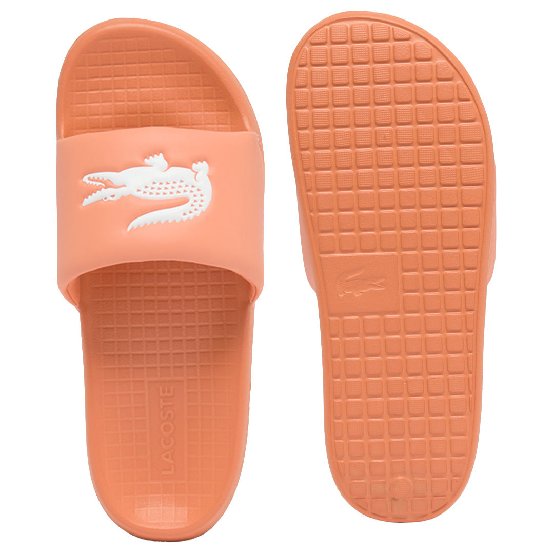 Lacoste Women's Serve Slides 1.0 - Peach/White