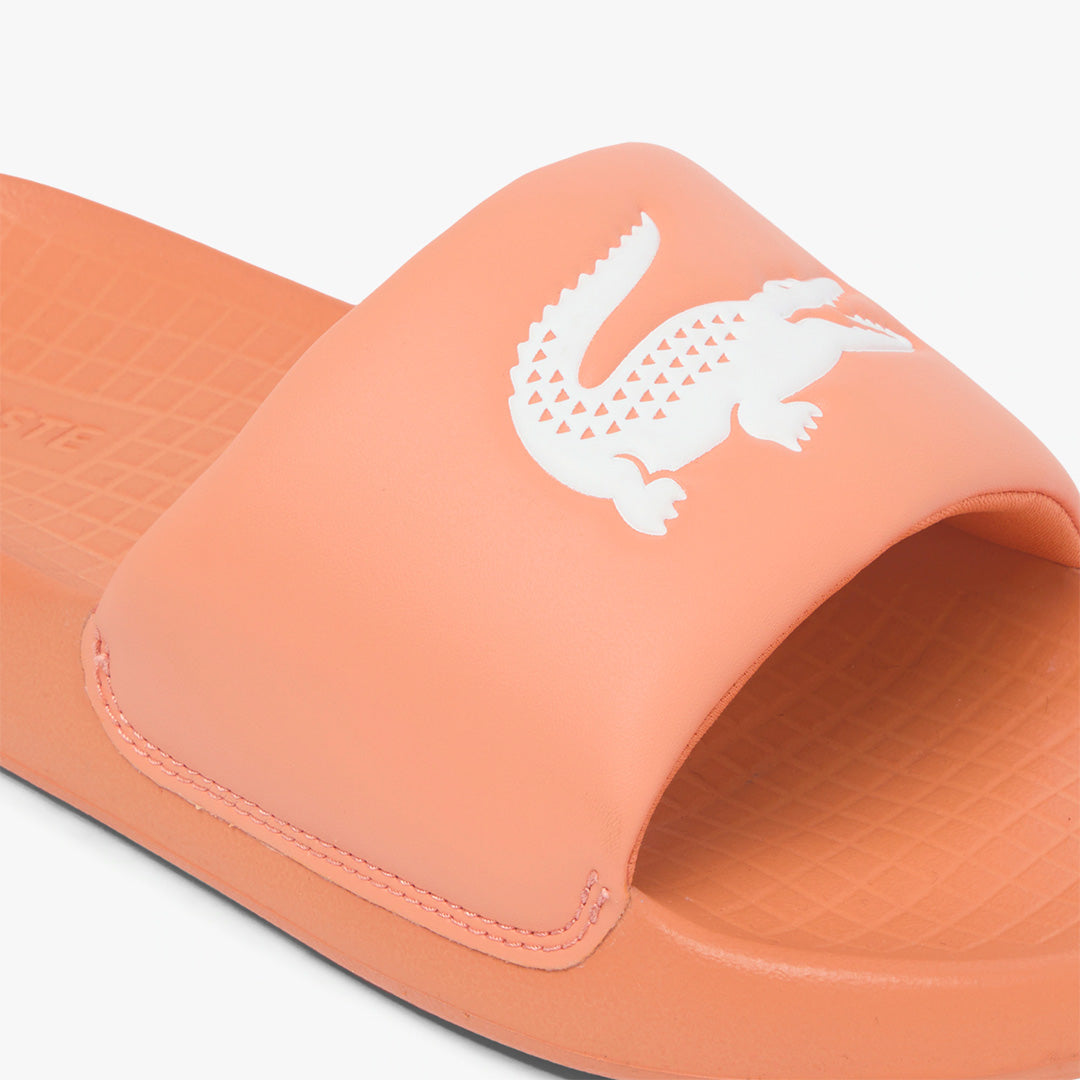 Lacoste Women's Serve Slides 1.0 - Peach/White