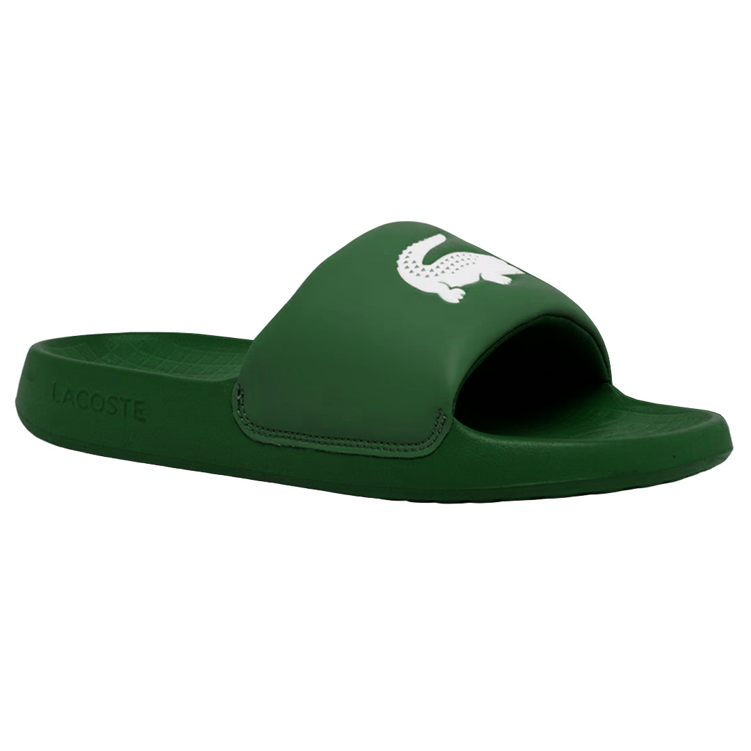 Lacoste Men's Serve Slides 1.0 - Dark Green/White