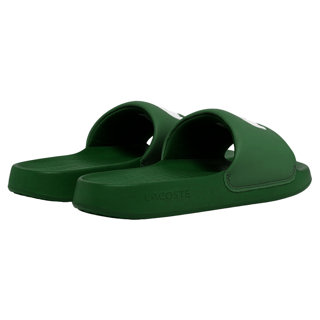 Lacoste Men's Serve Slides 1.0 - Dark Green/White