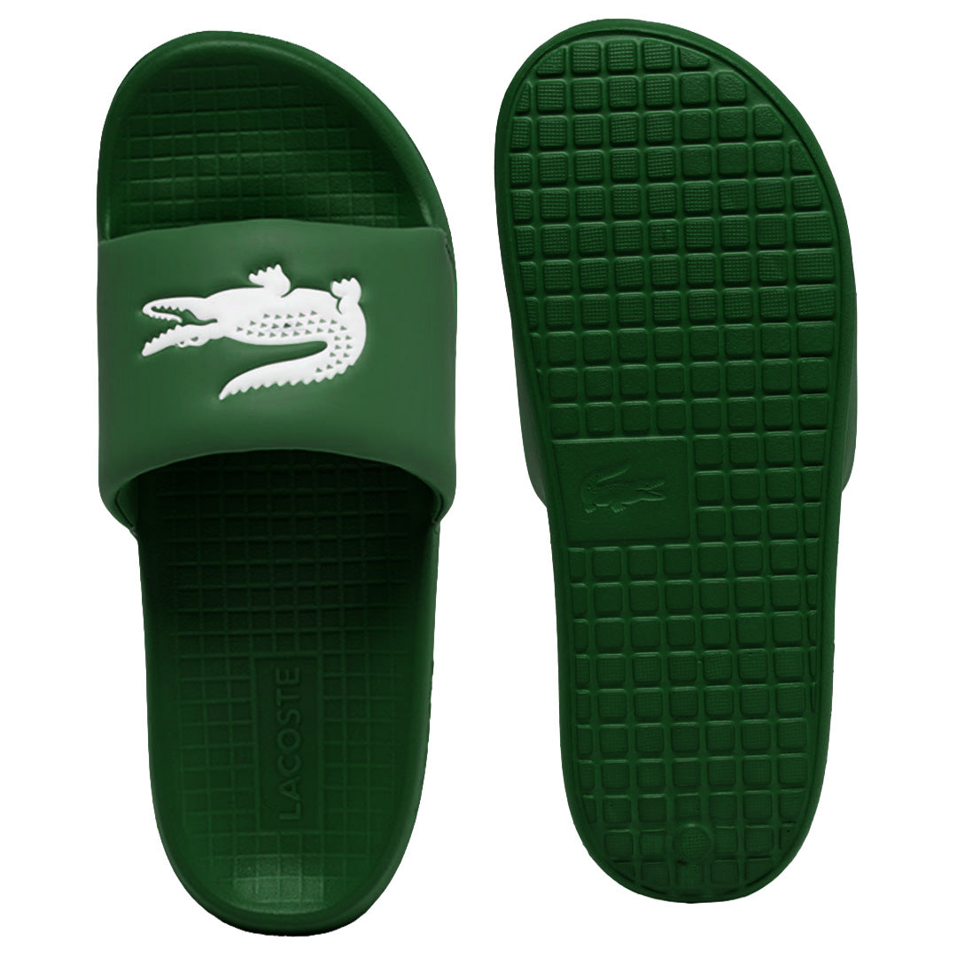 Lacoste Men's Serve Slides 1.0 - Dark Green/White