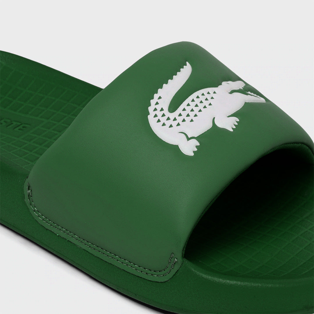 Lacoste Men's Serve Slides 1.0 - Dark Green/White