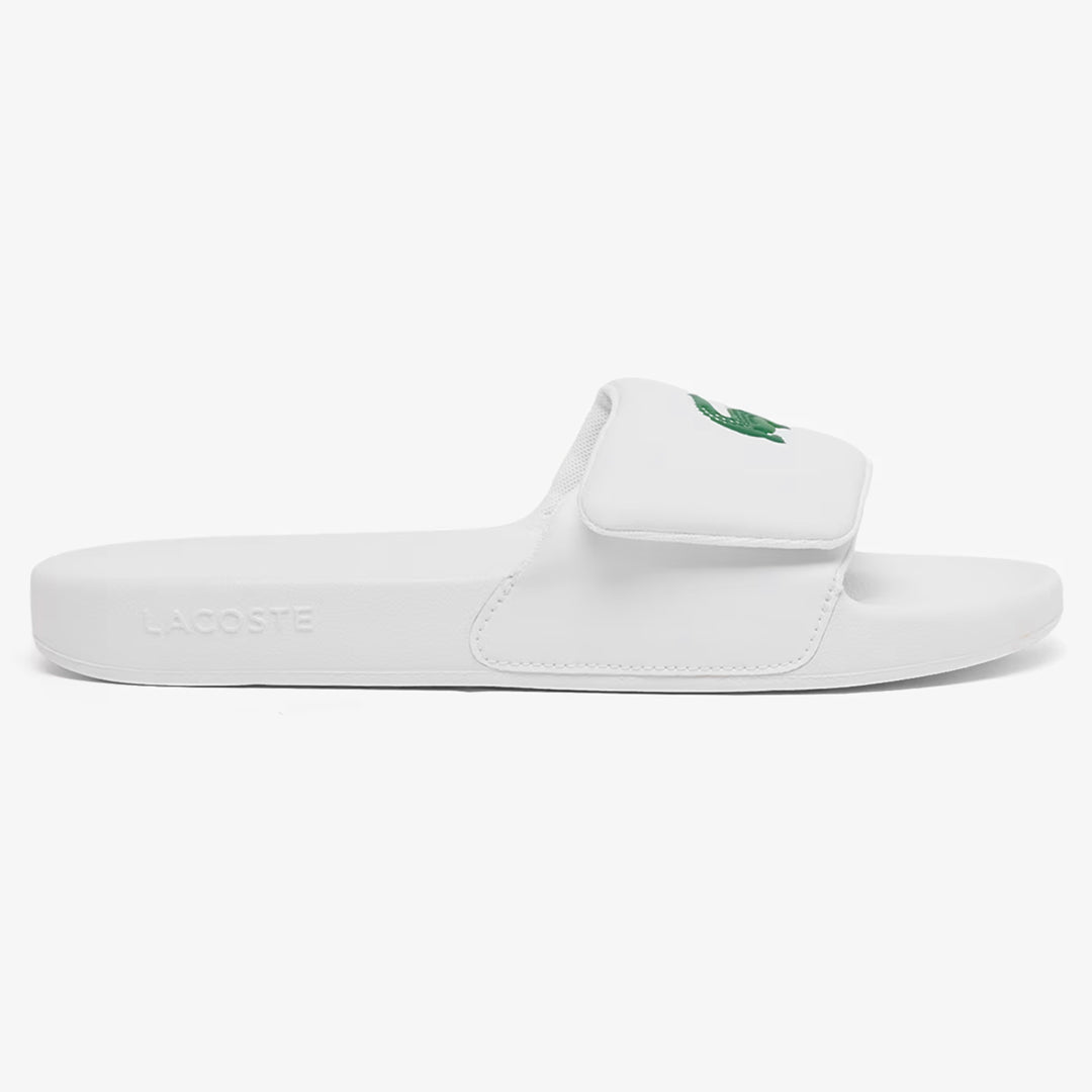 Lacoste Women's Serve Slide 0.0 Strap - White/Dark Green