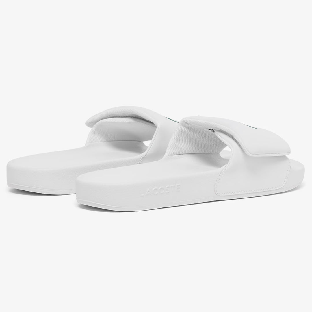Lacoste Women's Serve Slide 0.0 Strap - White/Dark Green
