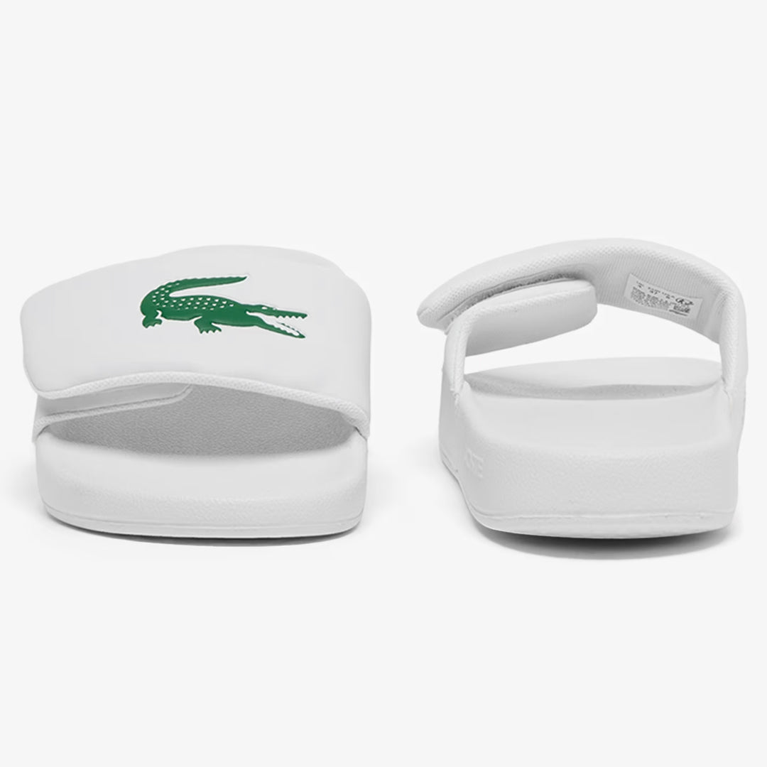 Lacoste Women's Serve Slide 0.0 Strap - White/Dark Green
