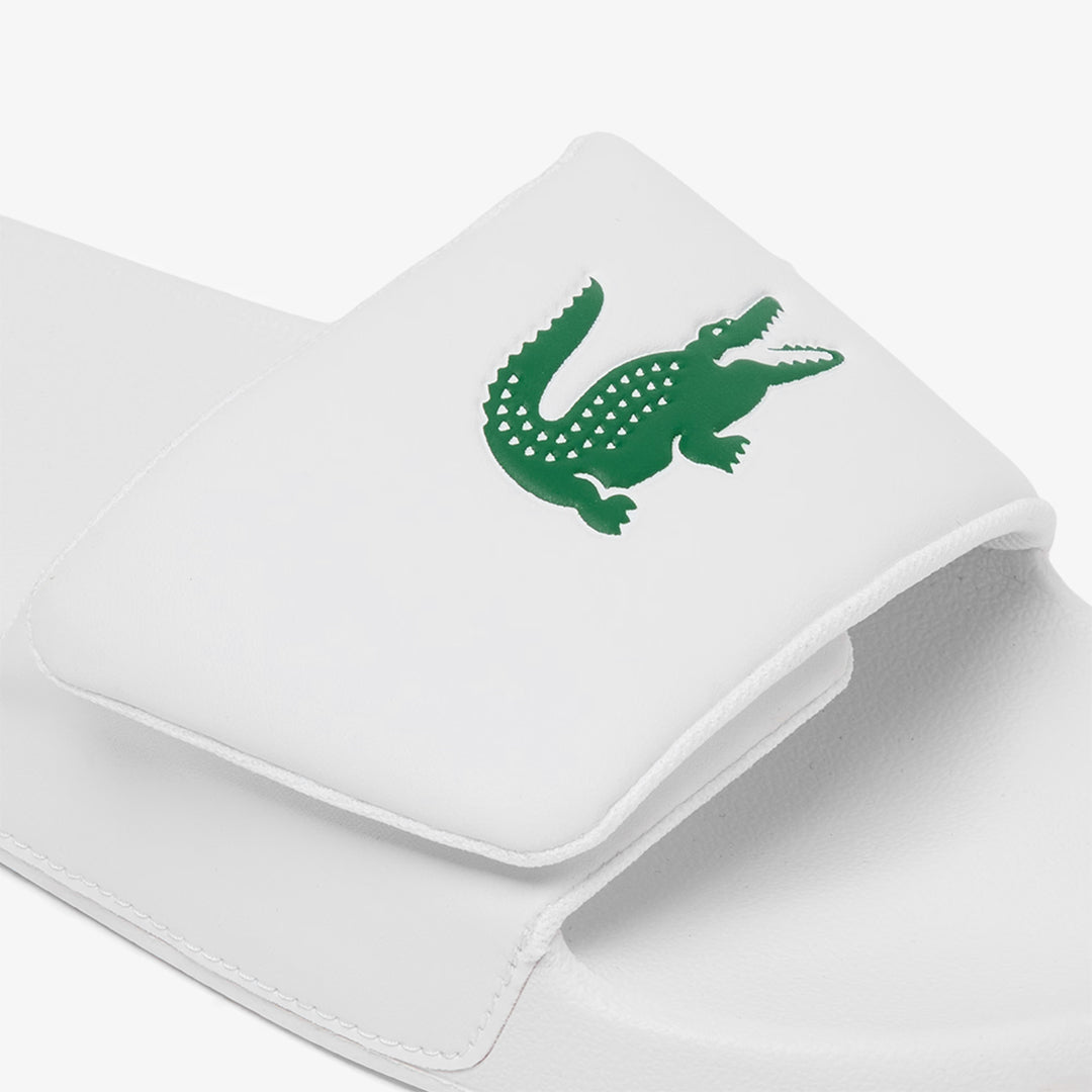 Lacoste Men's Serve Slide 0.0 Strap - White/Dark Green