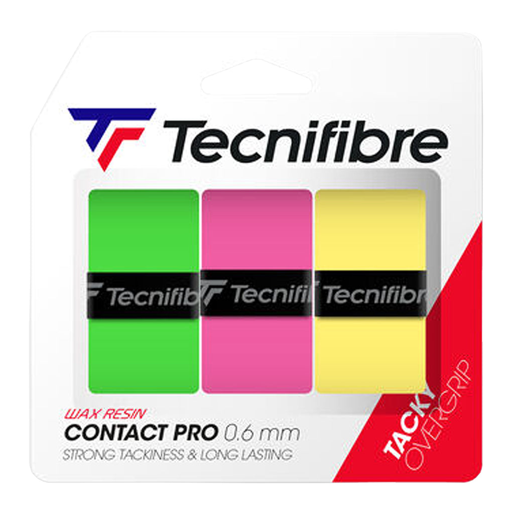 Tecnifibre Contact Pro Overgrip - 3 Pack - Multi