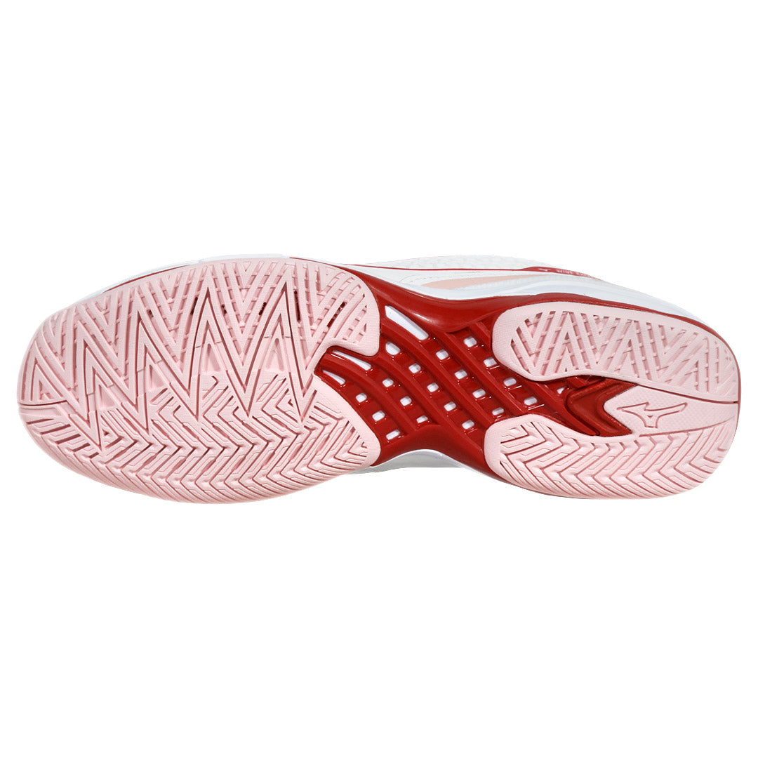 Mizuno Women's Wave Exceed Tour 7 - White/Firey Red