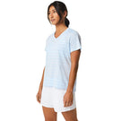 Asics Women's Court Stripe Top - Soft Sky