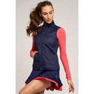 Lija Women's Holiday Wind Vest - Eggplant