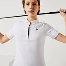 Lacoste Women's Sport Stretch Polo - White/Navy