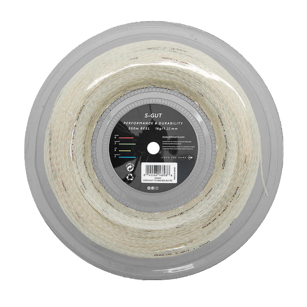 Merchant String Dunlop Synthetic Gut - White - String Reel – Merchant of Tennis