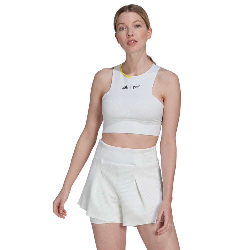 adidas Women's London Crop Top - White