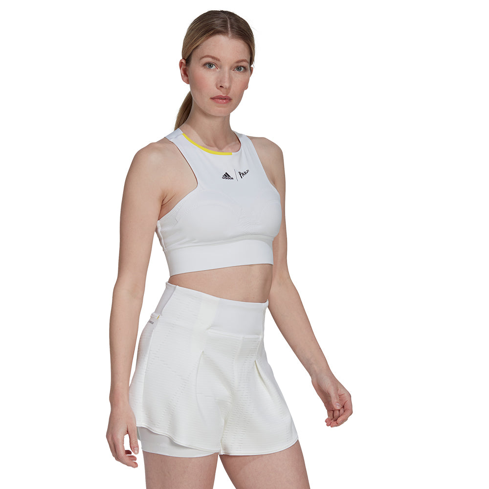 adidas Women's London Crop Top - White