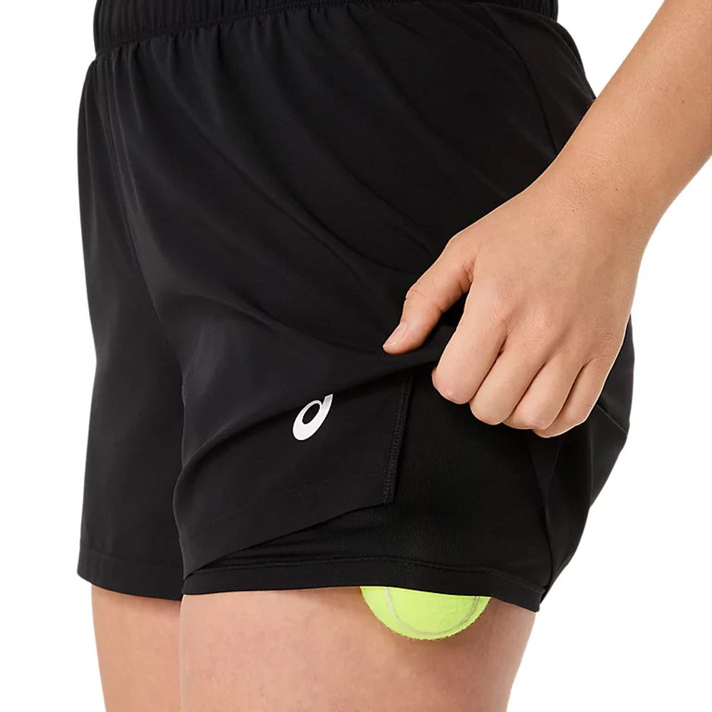 Asics Women's Court 2 in 1 Short - Performance Black