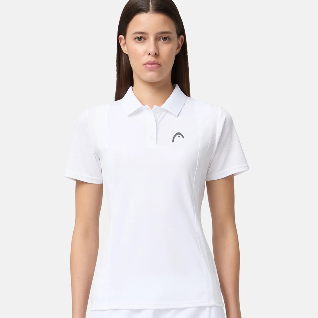 Head Women's Club Tech Polo - White
