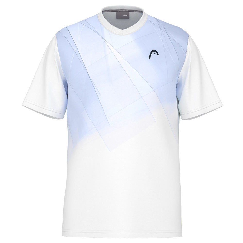 Head Boys Topspin T-Shirt - White/Blue