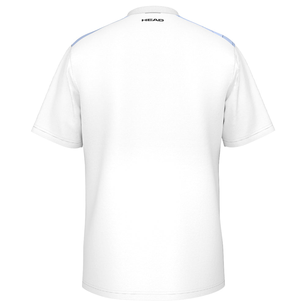 Head Boys Topspin T-Shirt - White/Blue