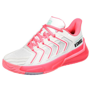 K-Swiss Women's Ultrashot 4 - White/Neon Pastel Pink