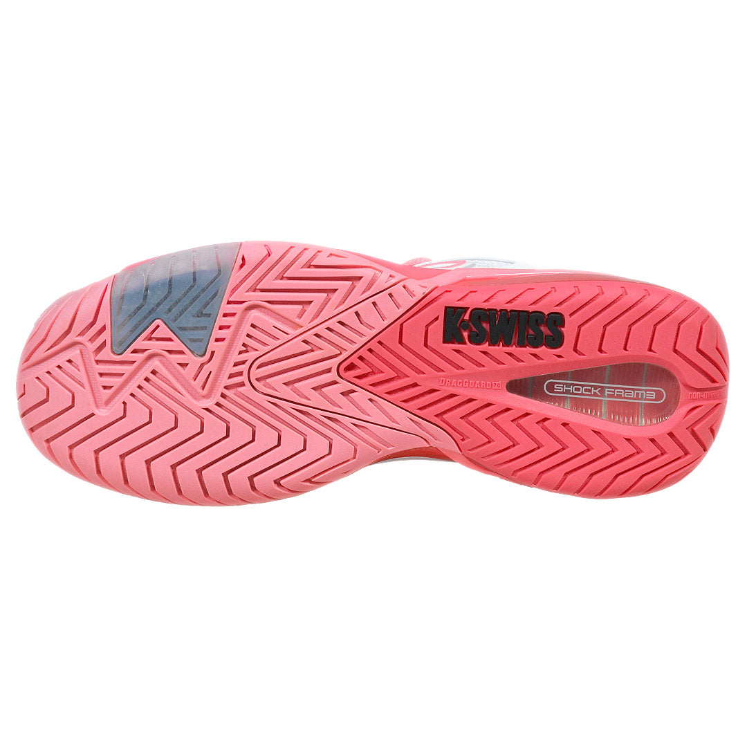 K-Swiss Women's Ultrashot 4 - White/Neon Pastel Pink