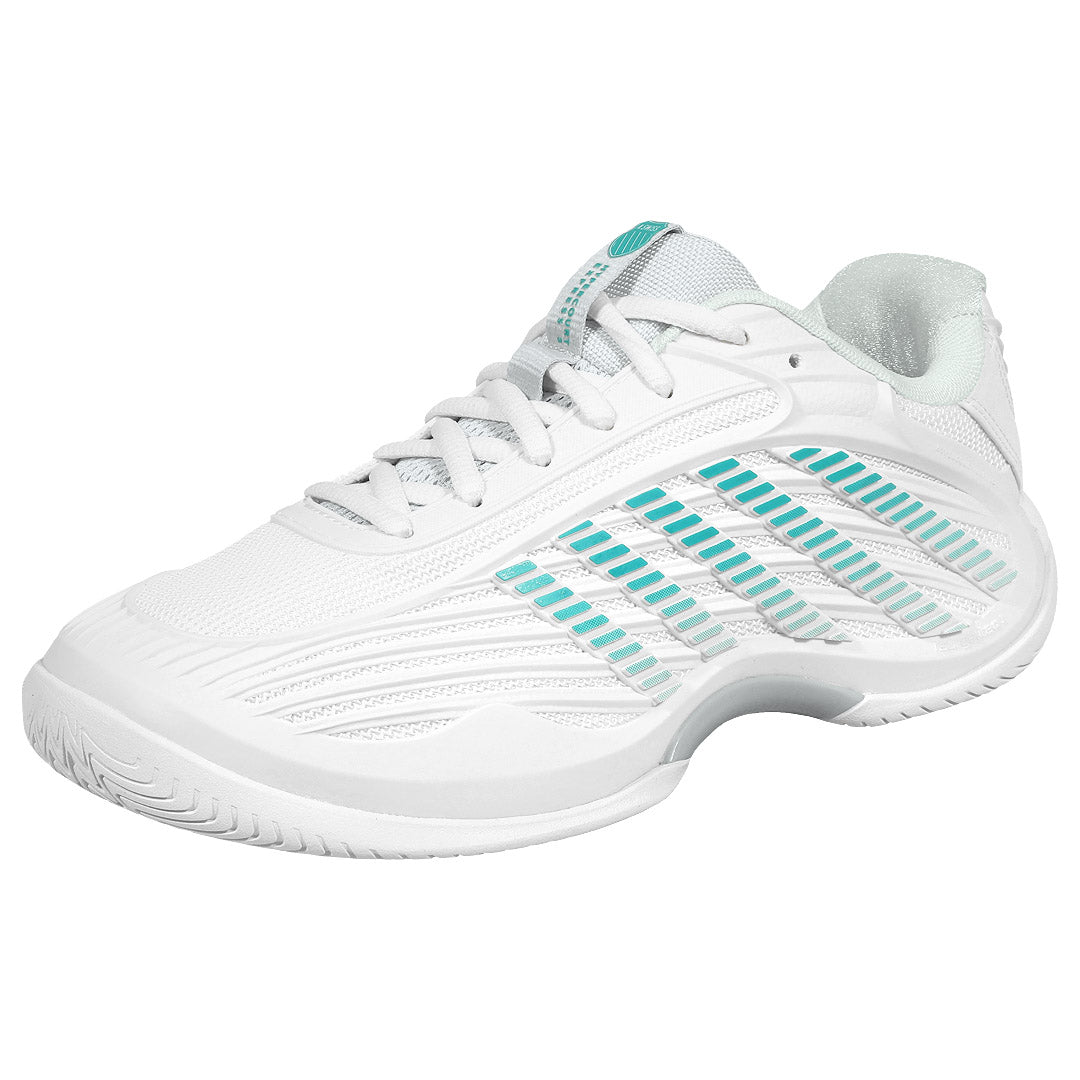 K-Swiss Women's Hypercourt Express 3 - Wide - Blanc de Blanc/Glacier Grey