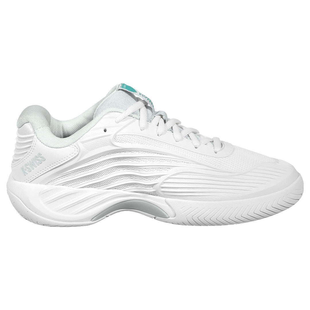 K-Swiss Women's Hypercourt Express 3 - Wide - Blanc de Blanc/Glacier Grey
