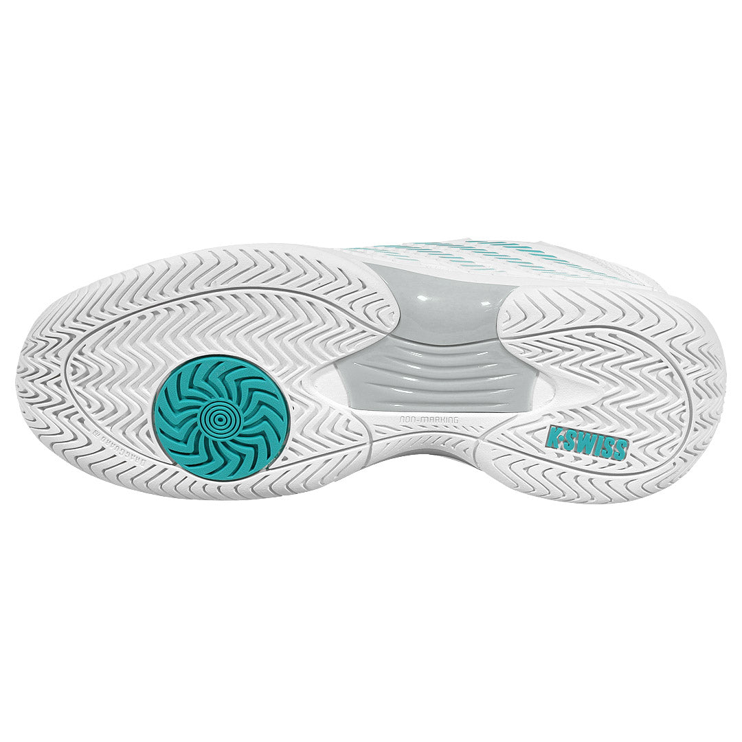 K-Swiss Women's Hypercourt Express 3 - Wide - Blanc de Blanc/Glacier Grey