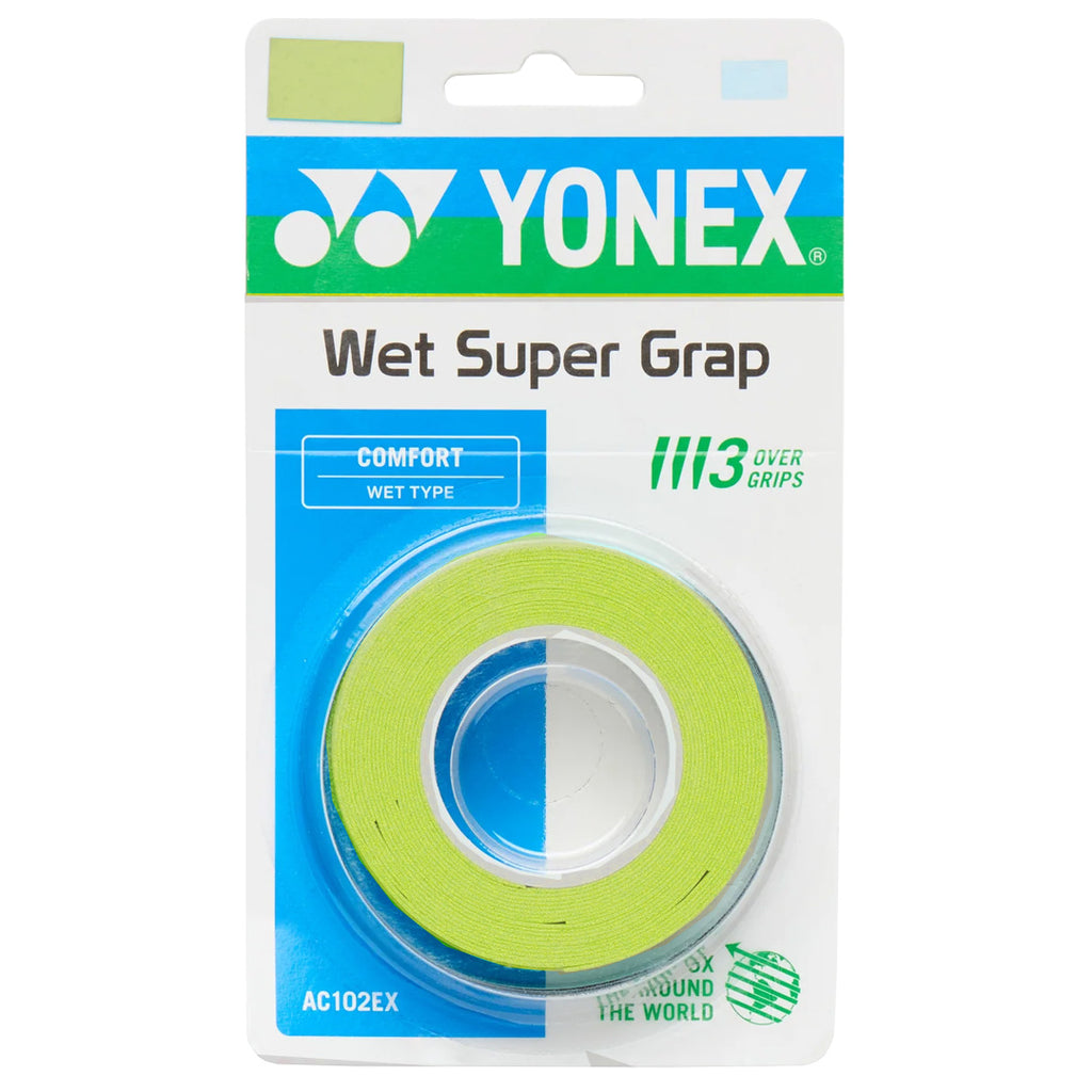 Yonex Wet Super Grap - 3 Pack - Citrus Green